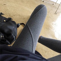 Pregnant women leggings Spring and Autumn wear thin cotton threaded leggings 2021 autumn fashion slim trousers autumn wear