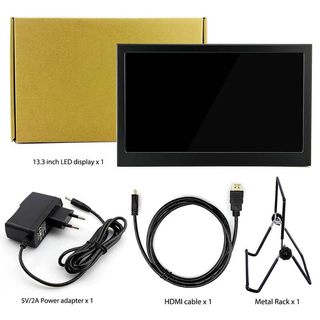 13.3 inch IPS screen 1080 ultra-thin PS4 portable display HDMI HDR computer screen Raspberry Pi 5V for
