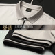 Summer men's mercerized cotton short-sleeved lapel T-shirt pure cotton ice silk Paul high-end POLO shirt 2024 new men's clothes