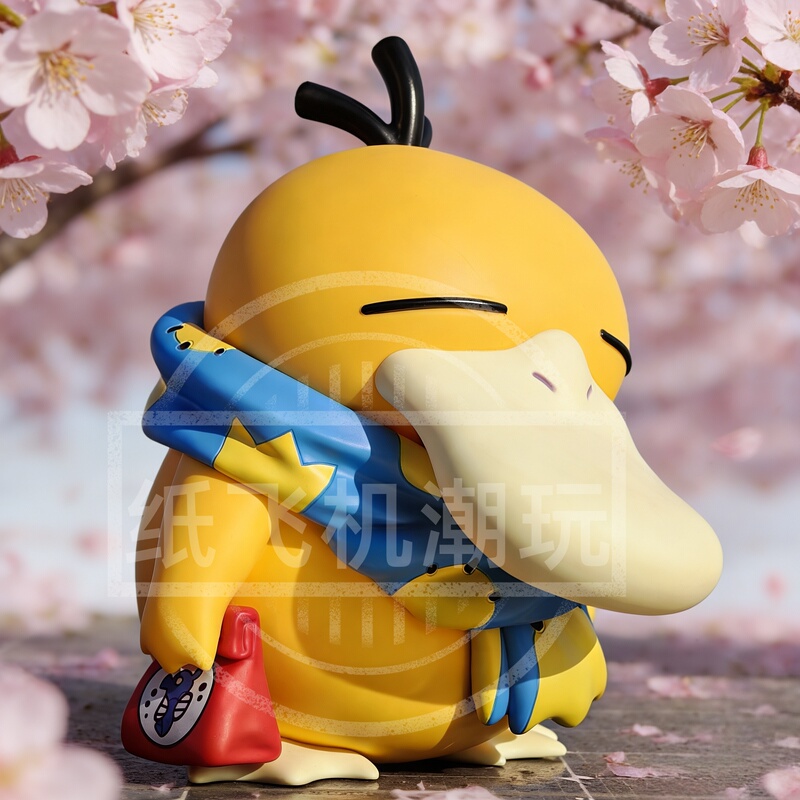 Large Size Duckling Duck Work Duck Pikachu 37cm Figure Trendy Toy Cute Ornament Holiday Gift for Boyfriend/Girlfriend