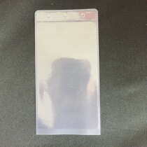 Belt plastic bag belt buckle three-hole bag PVC plastic belt buckle bag 7 8*17cm