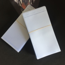 Packaging bag belt buckle protection bag PVC transparent environmental protection three-hole bag 7 5*15cm belt buckle plastic bag