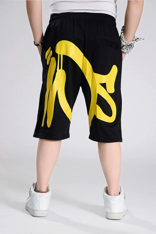 Mùa hè XL quần short nam sáu quần nam thể thao quần lỏng giản dị quần nam hip hop quần quần thủy triều