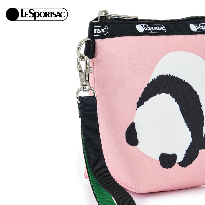 Лепортсакс Лепортсакс новая серия Panda розовая сумка для женщин с открытым выходом, монета, ключи