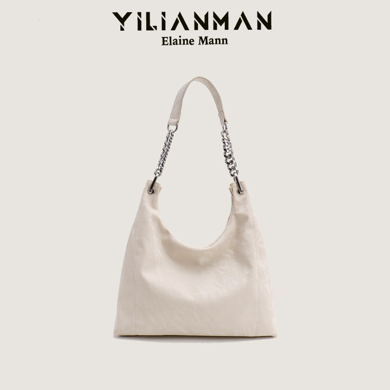 ELENMAN Women's Original Design Niche Tote Bag Large Capacity Commuter Underarm Bag Handbag Shoulder Bag - Thumbnail 4