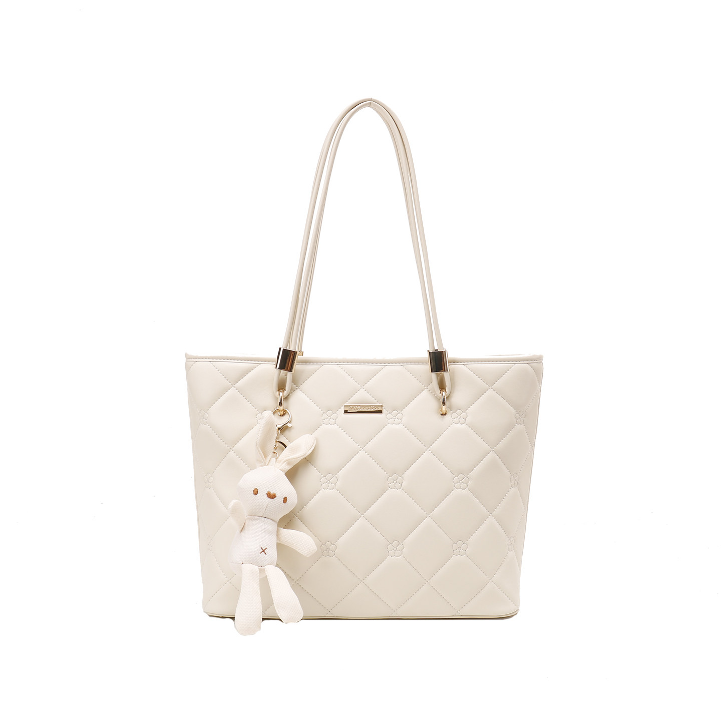 Elenman Original 2026 New Quilted Tote Bag - Niche Large Capacity Shoulder Handbag For Students And Commuting - Thumbnail 5