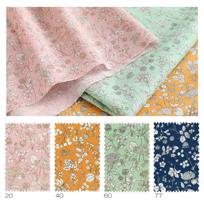Japan Luxiang lecien cotton printed cloth Memoire a paris series handmade fabric 4 colors