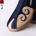 Trung quốc phong cách retro linen nam giày thêu Trung Quốc old Bắc Kinh giày vải handmade thiền nằm giày giày thường thấp giày thể thao sneaker Giày thấp