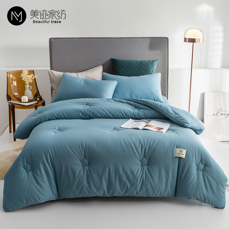 Full cotton antibacterial anti-mite soybean fiber quilted quilt core Four Seasons universal spring and autumn cotton quilted air conditioning by summer pure cotton