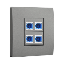 Type 86 wall concealed four-position SC fiber optic socket panel Telecom Broadband Optical Mode 4 four-port fiber optic network socket
