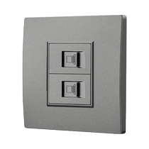 The Jiaen network cable network port is directly connected to the CAT6 network port. The computer crystal head is directly plugged into the Category 6 Gigabit multi-position socket panel.