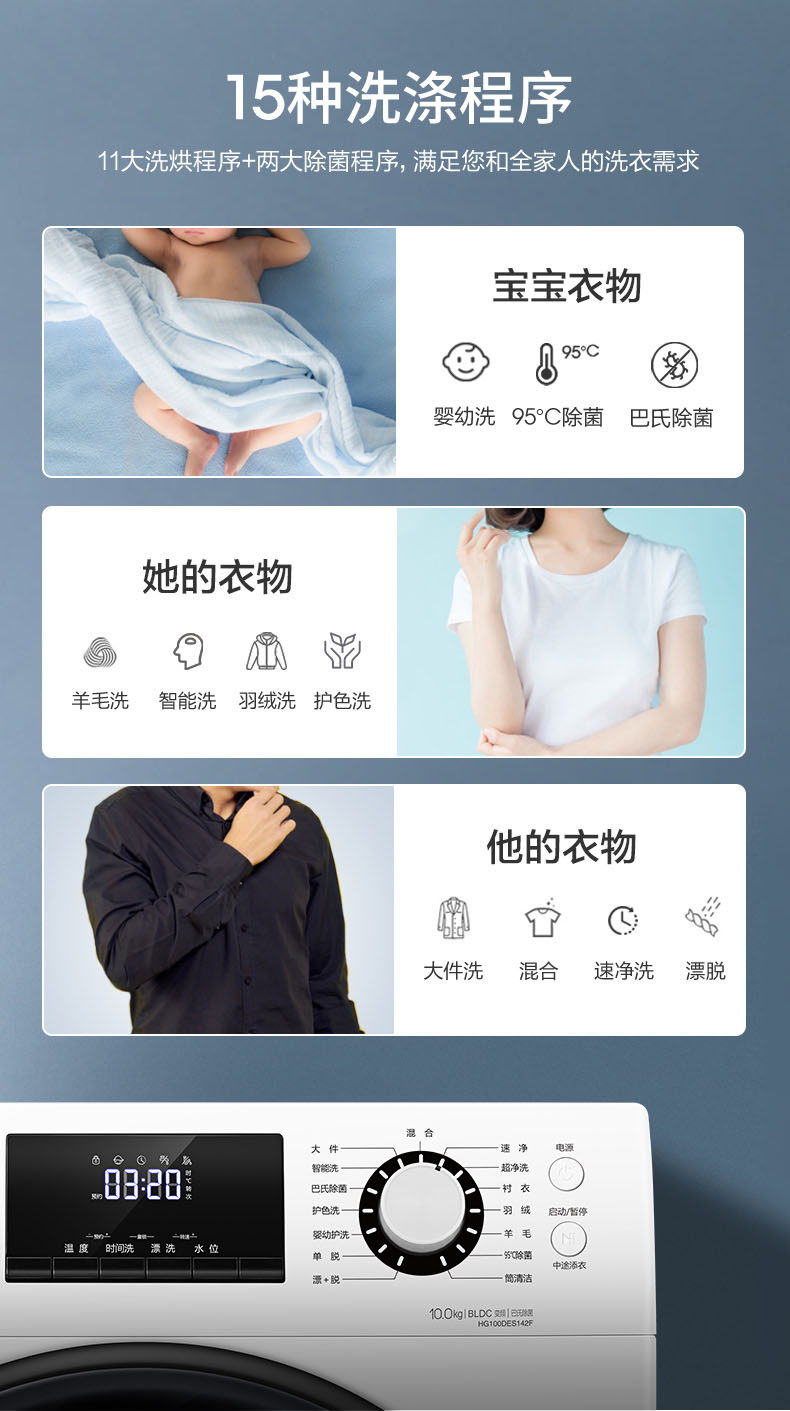 海信 全自动滚筒洗衣机 10公斤 图17