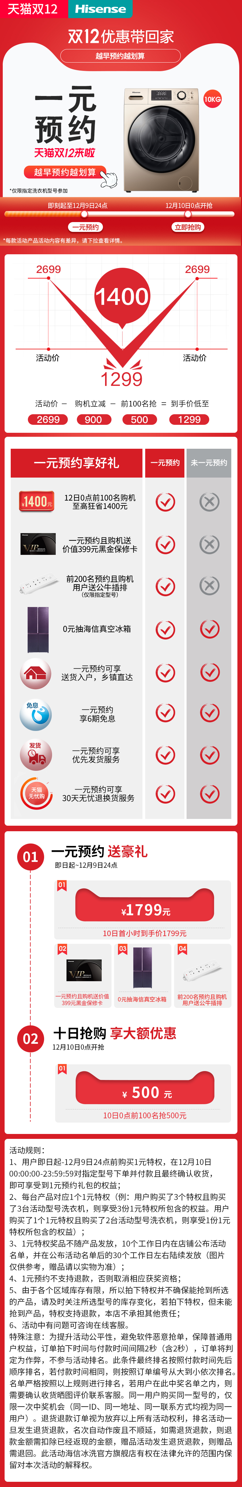海信 洗烘一体 一级能效 全自动滚筒洗衣机 10公斤 图1