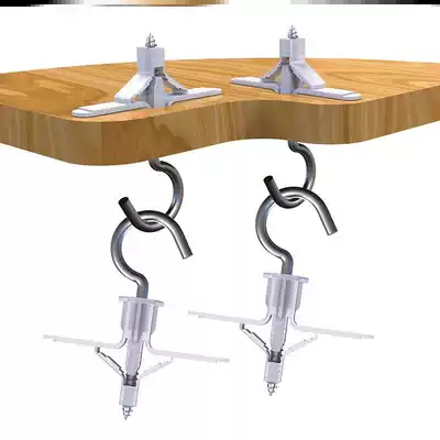 Lantern adhesive hook outdoor hanging balcony metal hook hook hoop swollen hook band Question Mark swollen hook top mount fixed