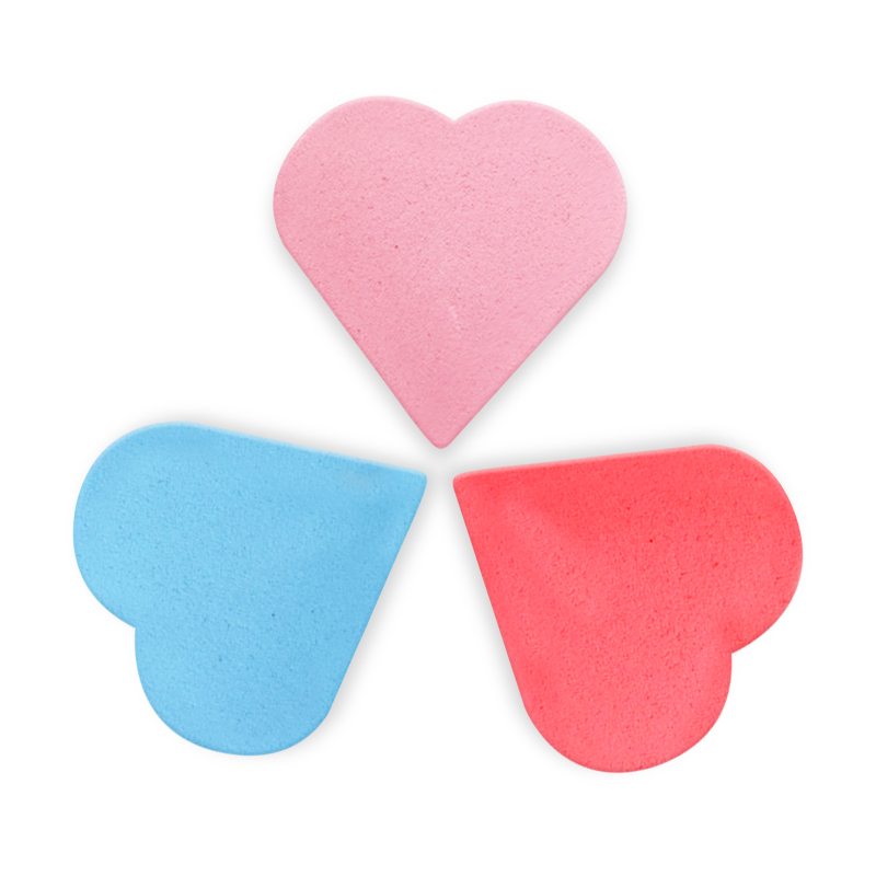 Cute color magnetic heart-shaped whiteboard eraser creative EVA eraser can be adsorbed whiteboard refrigerator sticker decorative magnet