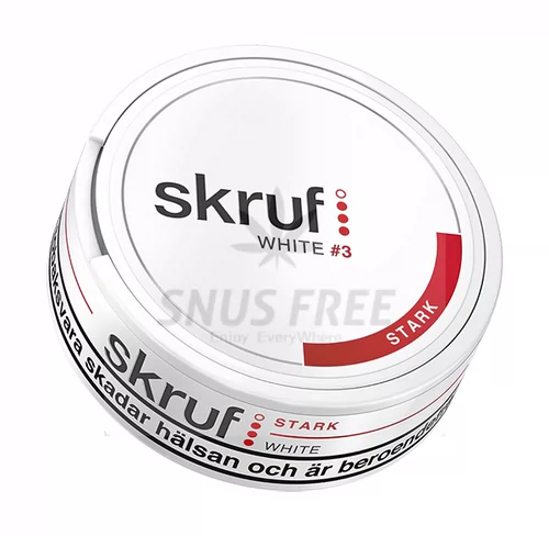 Шведский шнурский рот дым, дым, дым Skruf сильный белый бергамот