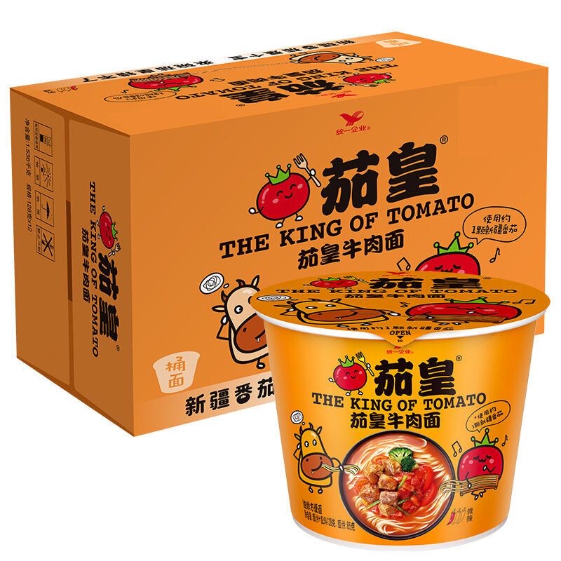 Unified Tomato King Tomato Beef Noodles 12-Pack