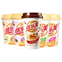 Youlemei milk tea 12 cups of original wheat and taro flavor cup drinks