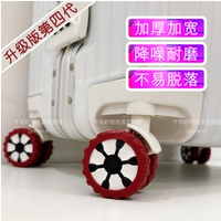 Чемодан, силиконовый резиновый защитный чехол, сменные универсальные резиновые кольца, увеличенная толщина, поворотные колеса