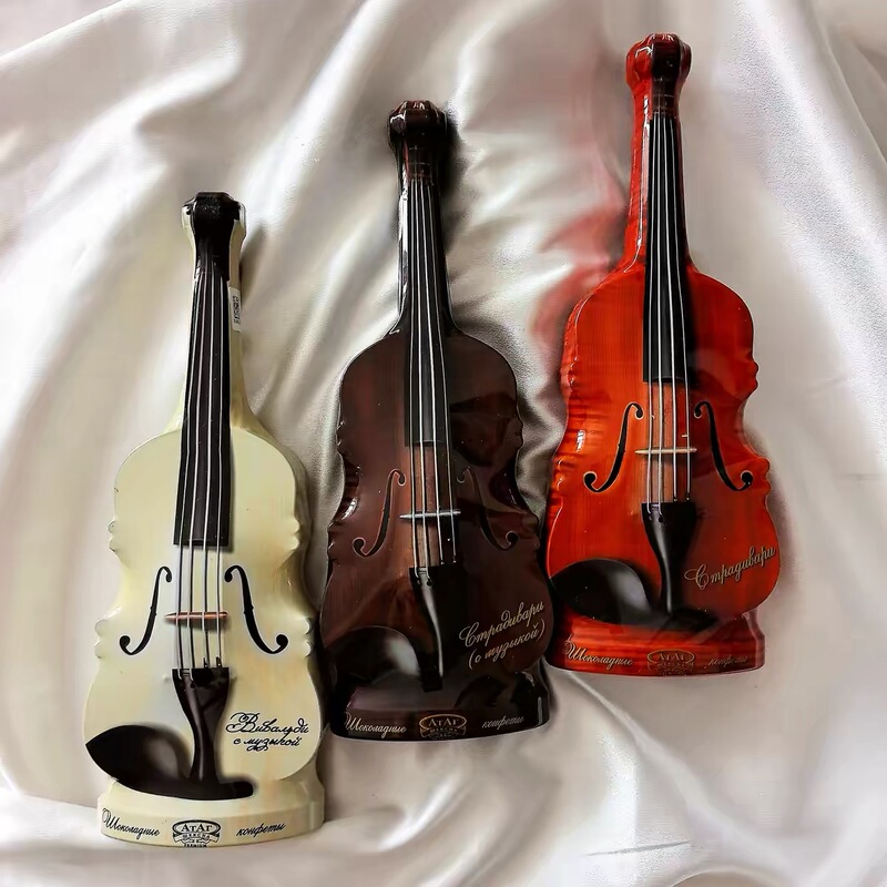 Russian Imported Atag Stradivari Violin Chocolate Music Gift Box Creative Souvenir 140g Russian Imported Atag Stradivari Violin Chocolate Music Gift Box Creative Souvenir 140g