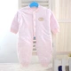 Mùa thu và mùa đông mẫu nam và nữ bé jumpsuit cotton bông mỏng jumpsuit cotton dài tay mở file romper quần áo sơ sinh shop quần áo trẻ em đẹp