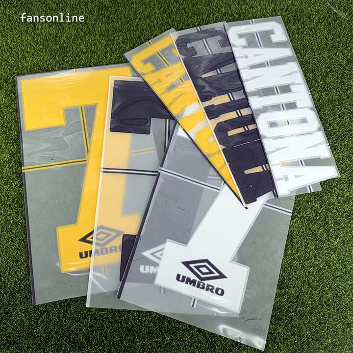 Premier League number Manchester United 1992-94 Premier League main away flocking number thermal transfer number