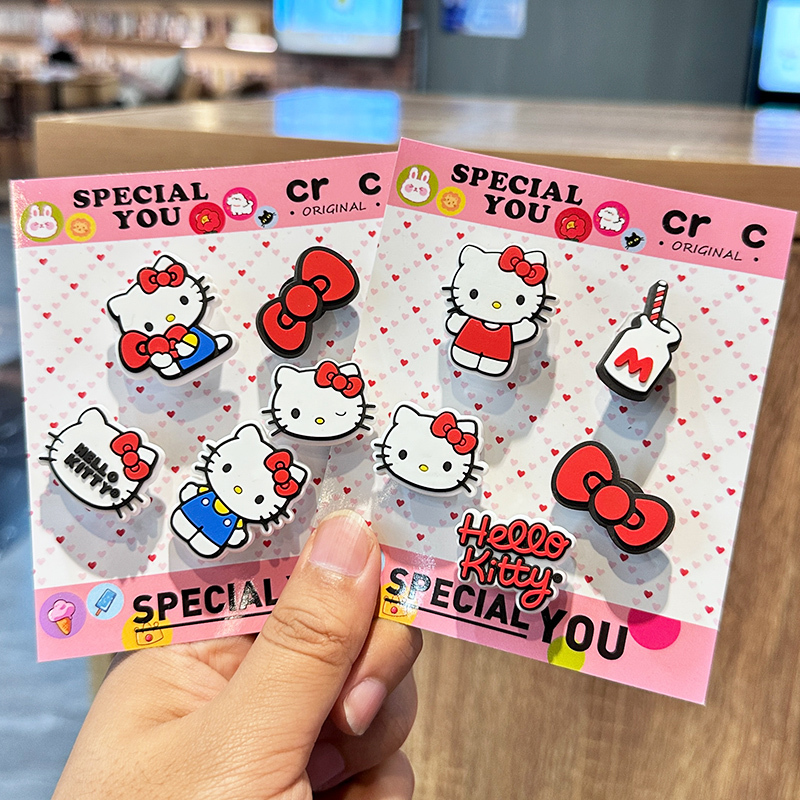 Suitable for Crocs Accessories, Kitty Shoe Charms, Crocs Decorative Parts, Crocs Shoe Clips, DIY Accessories for Women