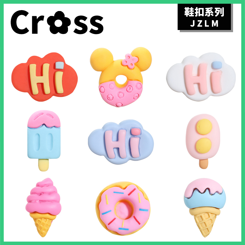 Crocs Shoe Accessories Compatible with Crocs Shoes, Ice Cream Resin Cartoon Cute Children's Disney Shoe Charms Crocs Shoe Accessories Compatible with Crocs Shoes, Ice Cream Resin Cartoon Cute Children's Disney Shoe Charms