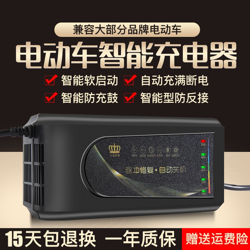 Automatic Power Cut Electric Car Battery Charger 48V12AH20AH60V72 Volt New Day Love Maya Divan Universal