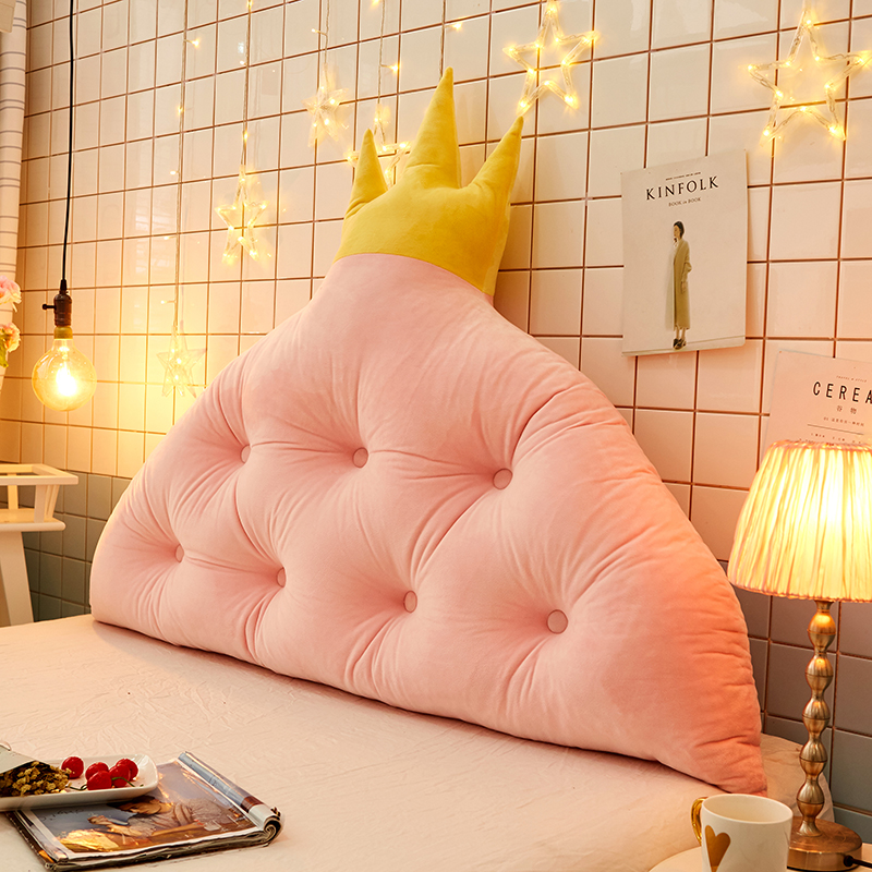 Vương miện loạt lớn trở lại giường mềm mại nệm mềm sofa đệm phim hoạt hình dễ thương gối Nhật Bản gối gối văn phòng 2 trong 1