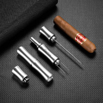 Cigar needle double-headed cigar drill cigar scissors cigar punch portable cigar hole opener gift box packaging