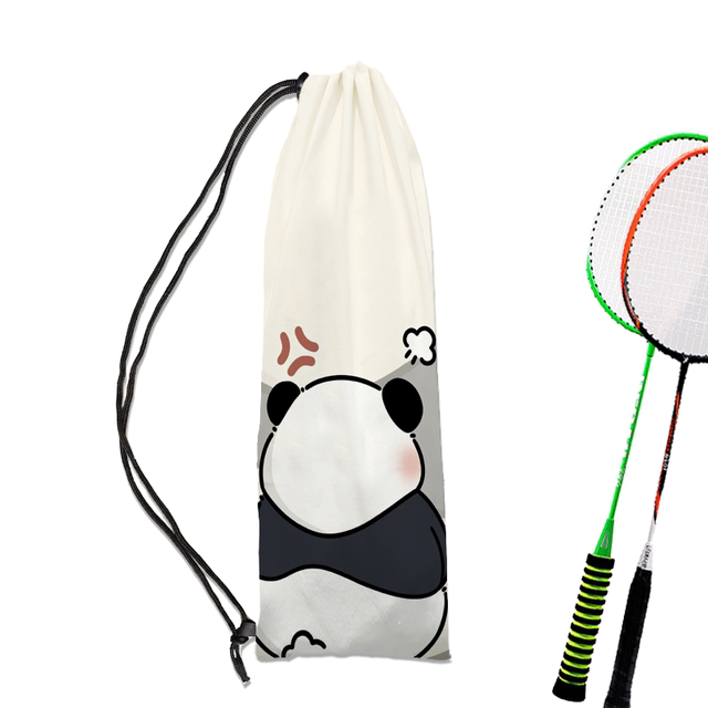 Panda Cartoon Badminton Racquet Bag ຄວາມອາດສາມາດຂະຫນາດໃຫຍ່ບ່າ Portable Versatile Style Badminton Racquet Bag