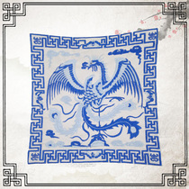  Dragon embroidery embroidery pieces Qing Dynasty official clothes make-up Chinese style characteristic embroidery crafts boutique clothing accessories