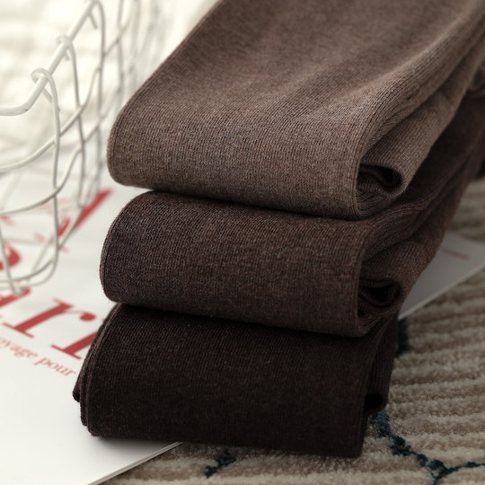 奶咖色连裤袜秋季不加绒亚光显瘦烟灰色踩脚打底裤白色jk打底袜女