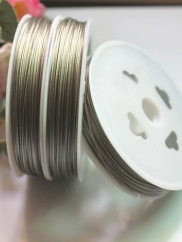 Стальная проволка из нержавеющей стали, шелковые нитки, клей, штора, браслет из бисера с аксессуарами ручной работы, «сделай сам»