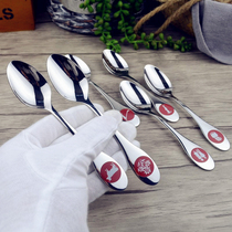 Export Germany 18-10 stainless steel Childrens spoon baby feeding spoon supplementary food spoon kindergarten baby eating spoon