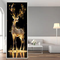 Modern simple and light luxury tempered frosted art glass living room bedroom screen partition entry entrance to block light transmission