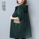 Длинный плащ для отдыха для матери, 2020, оверсайз, в западном стиле, средней длины