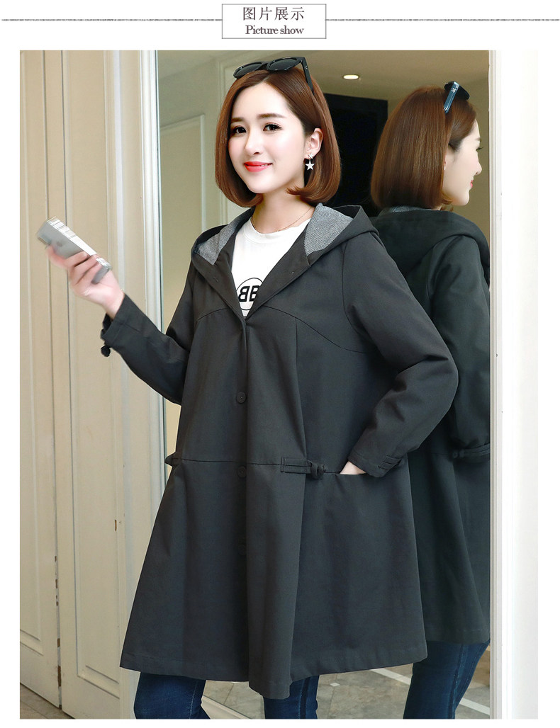 Trench pour femme FLOWER LU      en Coton - Ref 3226672 Image 14