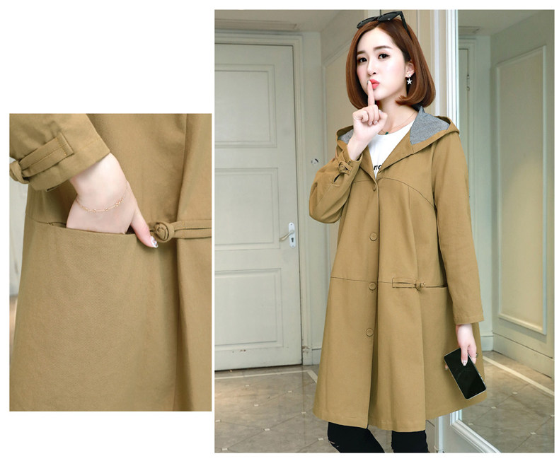 Trench pour femme FLOWER LU      en Coton - Ref 3226672 Image 21