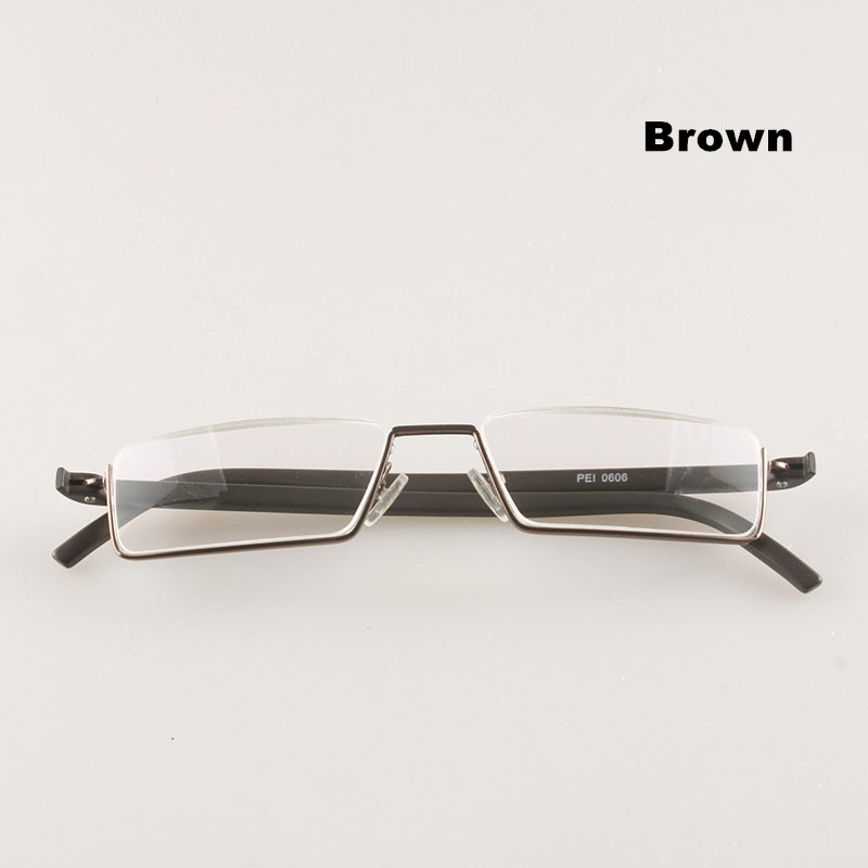 Men Reading Glasses TR90 Metal Half Frame Readers PC ...