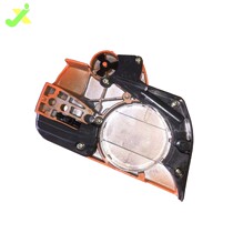 Husqvarna chain saw 445 450 guide plate compression cover brake assembly front baffle right side cover