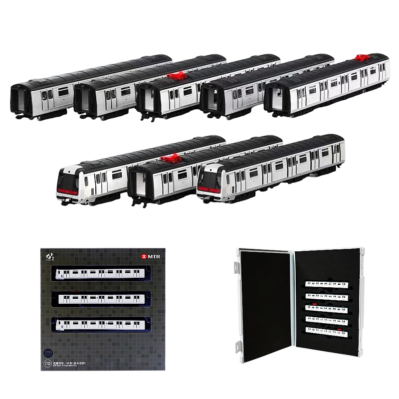 【Million City】N Scale Hong Kong Rail Mtr Urban Line M-Train Subway Train 3 Basic Cars + 5 Additional Cars