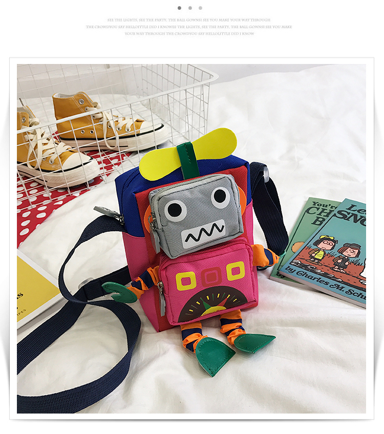 Cute Mobile Phone Bag Robot Bengdi Coin Purse Messenger Bag display picture 32