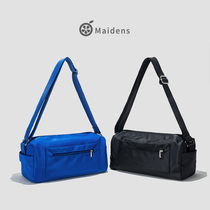 Orange Teenage Girl Wide Shoulder Strap Fitness Bag 2021 New Commuter Single Shoulder Bag Han Version Pillow Canvas Casual Skew Satchel Bag