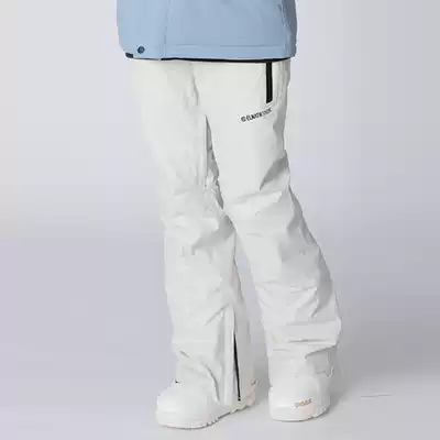 ELNATH Korean tooling ski pants men and women couples professional double board veneer waterproof wind and warm tide