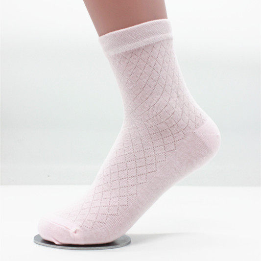 Brocade Pure Cotton Women Socks Summer Thin net Sox hollowed-out middle cylinder cotton socks Japanese art Van Breathable Sweat socks