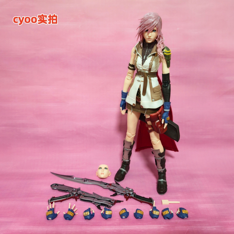 Thunder Play Arts Real Pa Real Final Fantasy 13 Aerith Gainsborough Action Figure