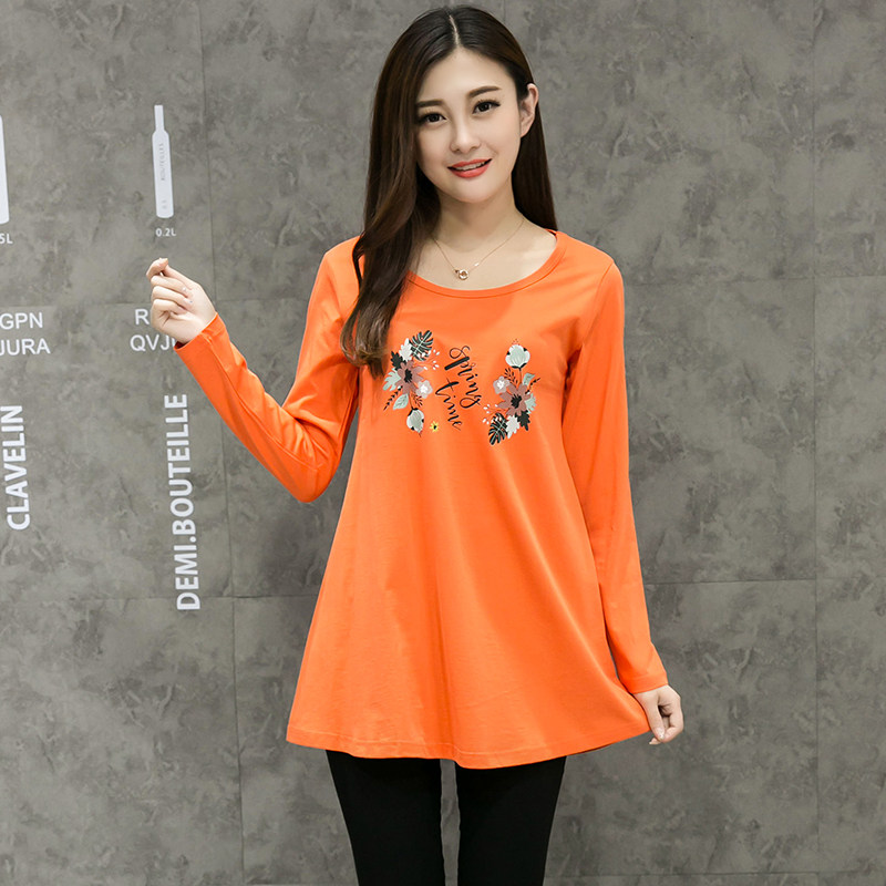 New big code pure cotton loose beating undershirt long sleeve T-shirt with long printed blouses MMA character type conspicoy-Taobao
