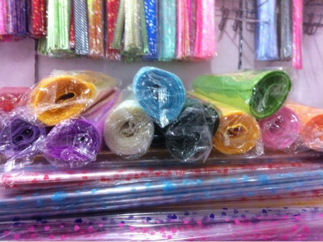 Crepe paper retractable floral origami tofu block paper crepe paper